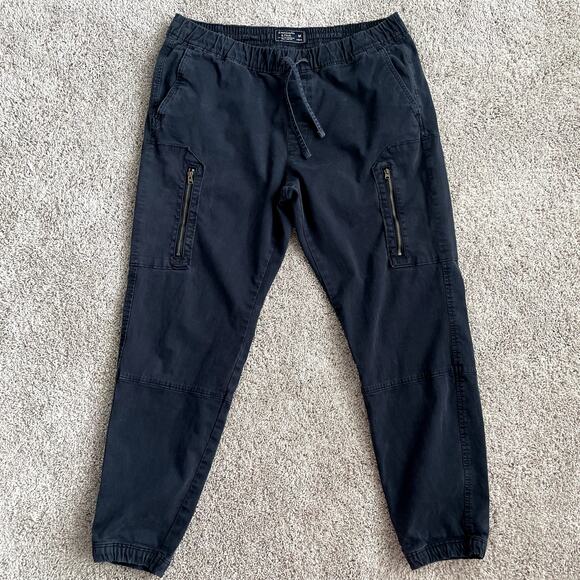 Abercrombie & Fitch Other - Abercrombie & Fitch  Men's Black Jogger Size M Disressed